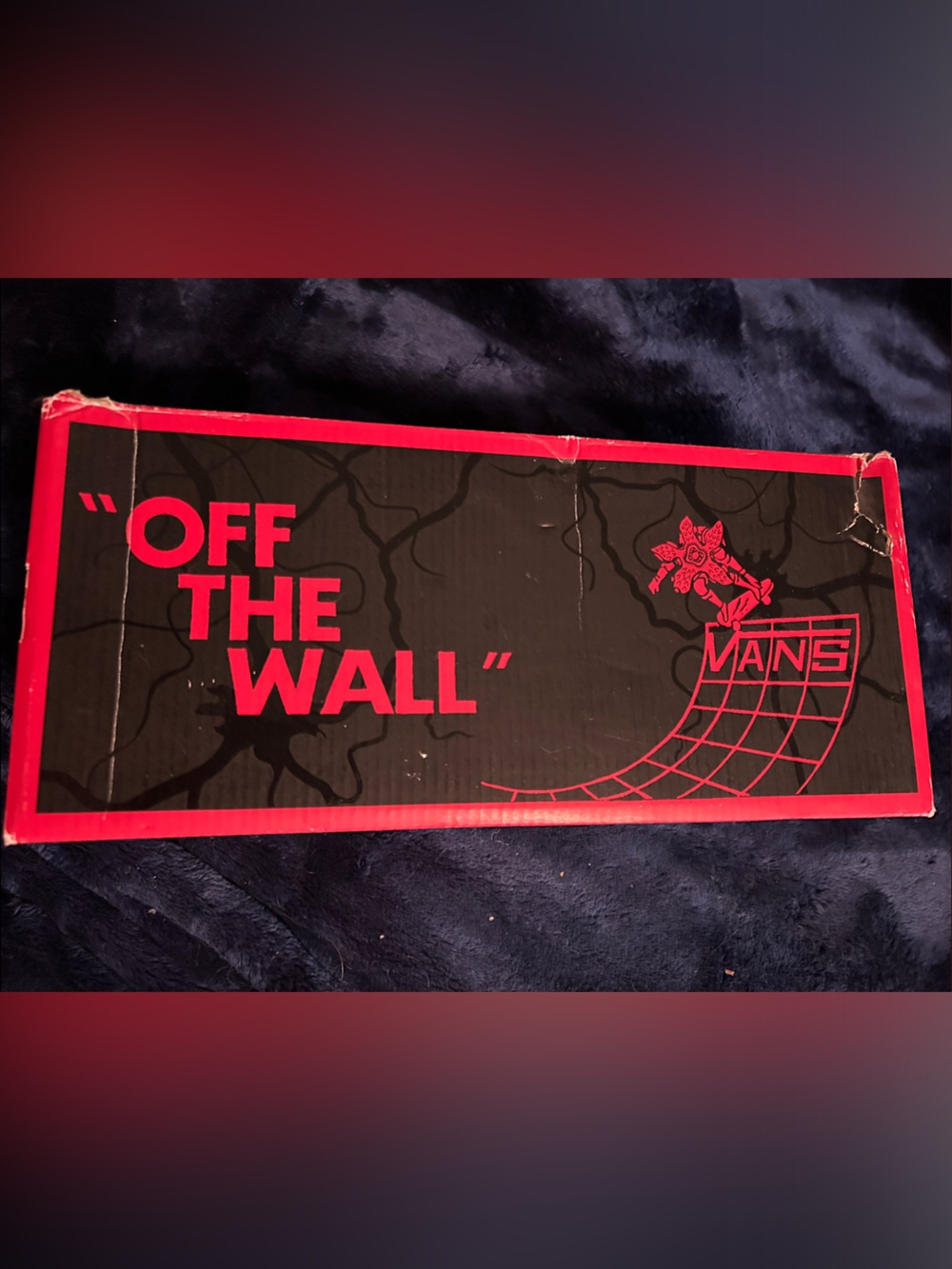 Vans Stranger Things Limited Edition Black and Red "Off The Wall" Wall Art